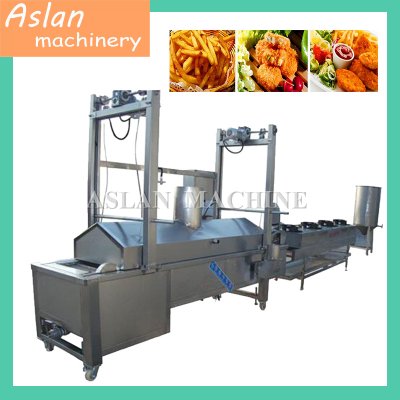 Continuous Frying Machine For Banana Chips  Potato Crisp 